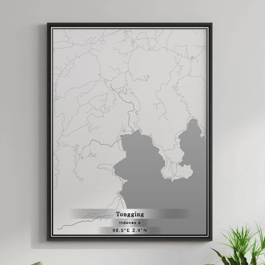 ROAD MAP OF TONGGING, INDONESIA BY MAPBAKES