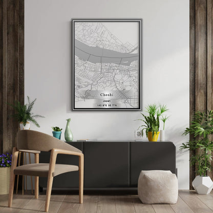 ROAD MAP OF CHOSHI, JAPAN BY MAPBAKES
