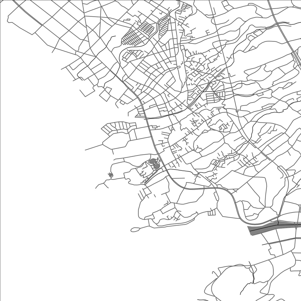 ROAD MAP OF OMURA, JAPAN BY MAPBAKES