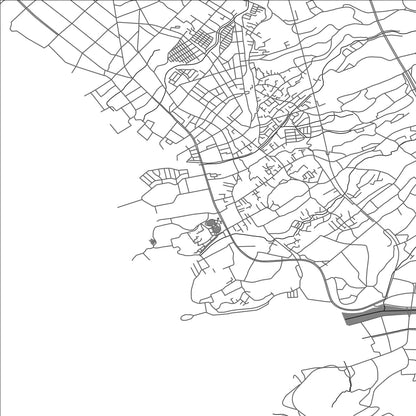 ROAD MAP OF OMURA, JAPAN BY MAPBAKES