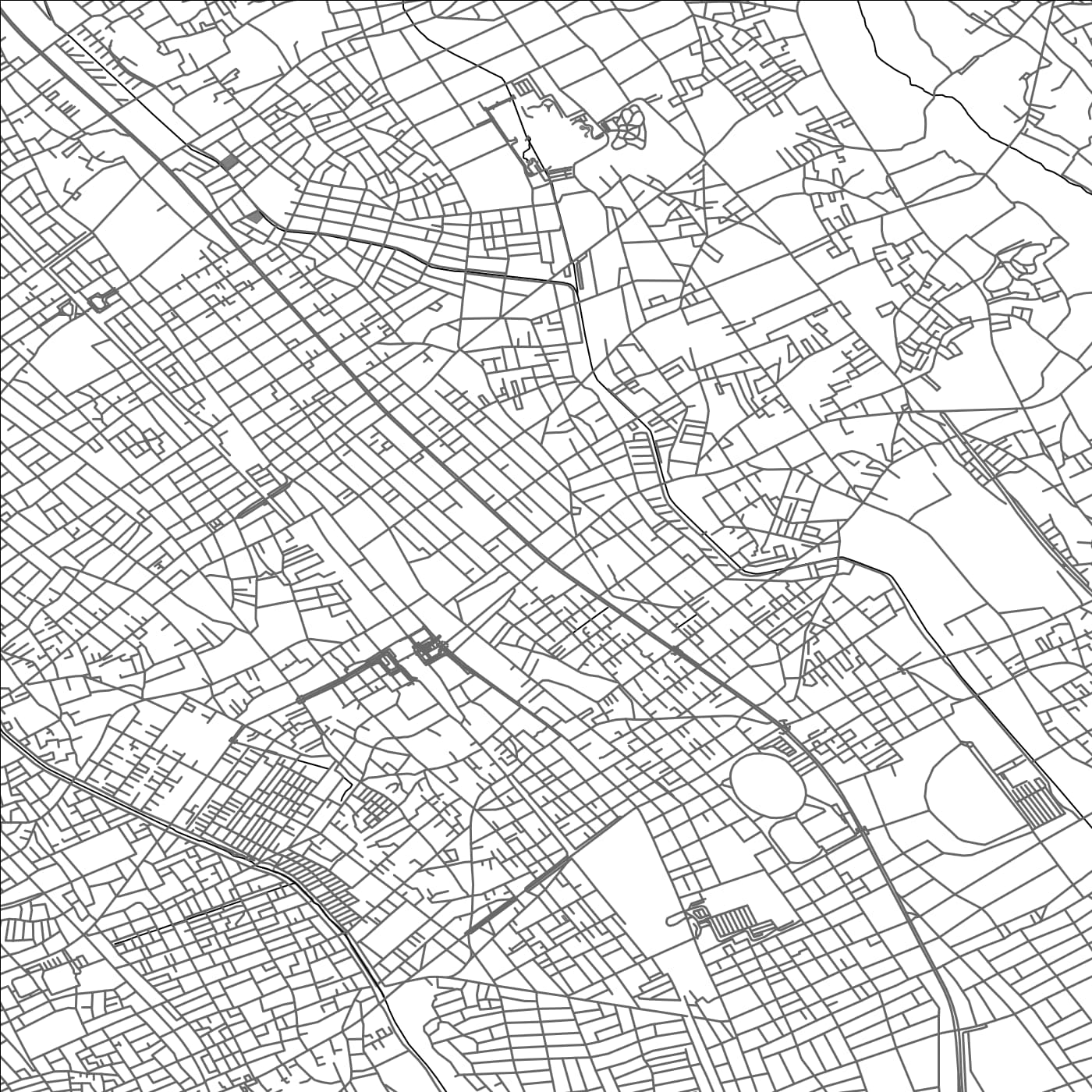 ROAD MAP OF AGEOSHIMO, JAPAN BY MAPBAKES