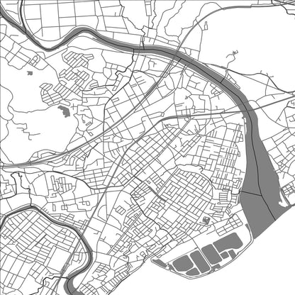 ROAD MAP OF AIRA, JAPAN BY MAPBAKES