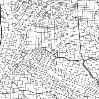 ROAD MAP OF AISAI, JAPAN BY MAPBAKES