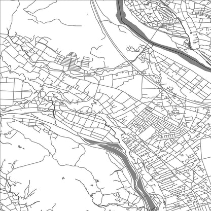 ROAD MAP OF AIZAWA, JAPAN BY MAPBAKES