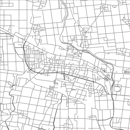 ROAD MAP OF AIZUBANGE, JAPAN BY MAPBAKES