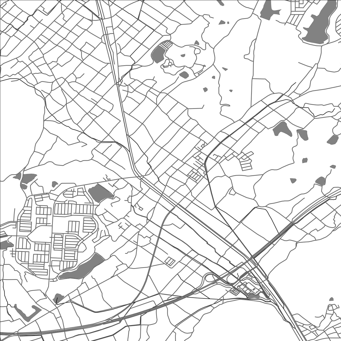 ROAD MAP OF AKAIWA, JAPAN BY MAPBAKES