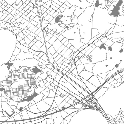 ROAD MAP OF AKAIWA, JAPAN BY MAPBAKES