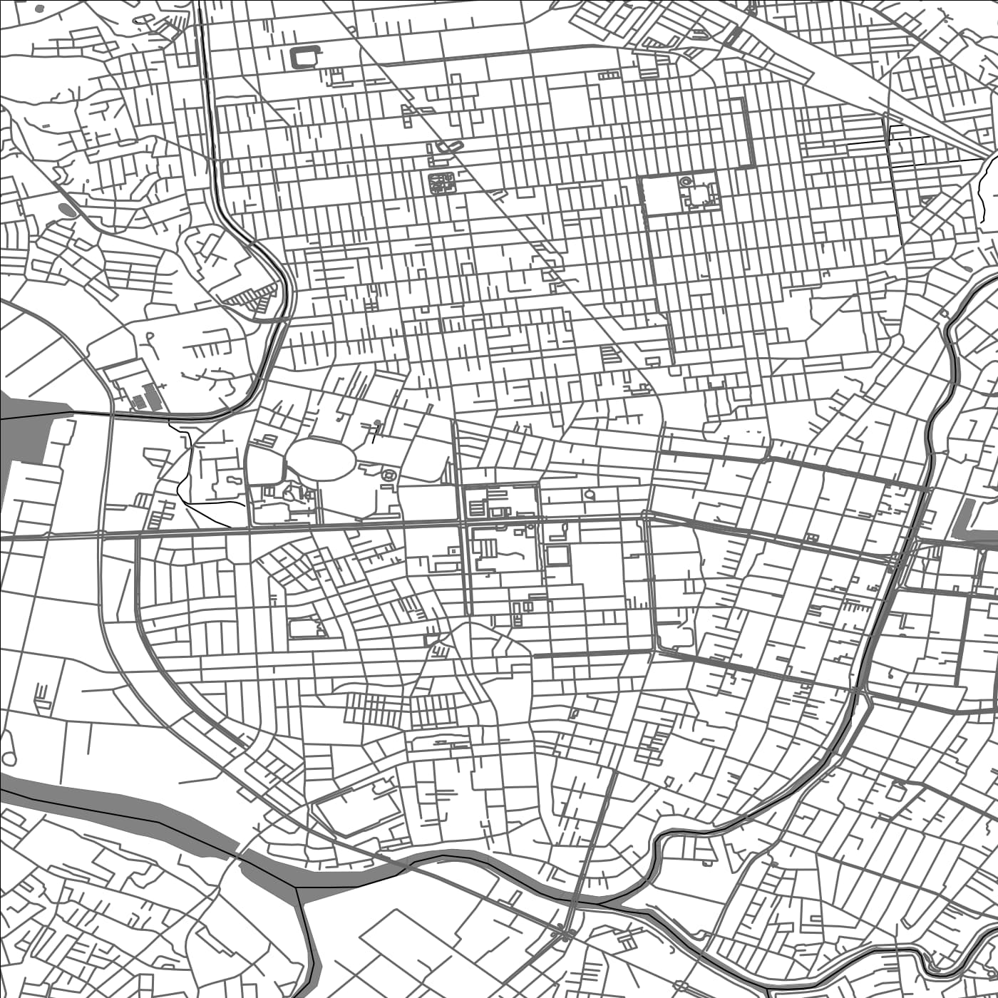 ROAD MAP OF AKITA, JAPAN BY MAPBAKES