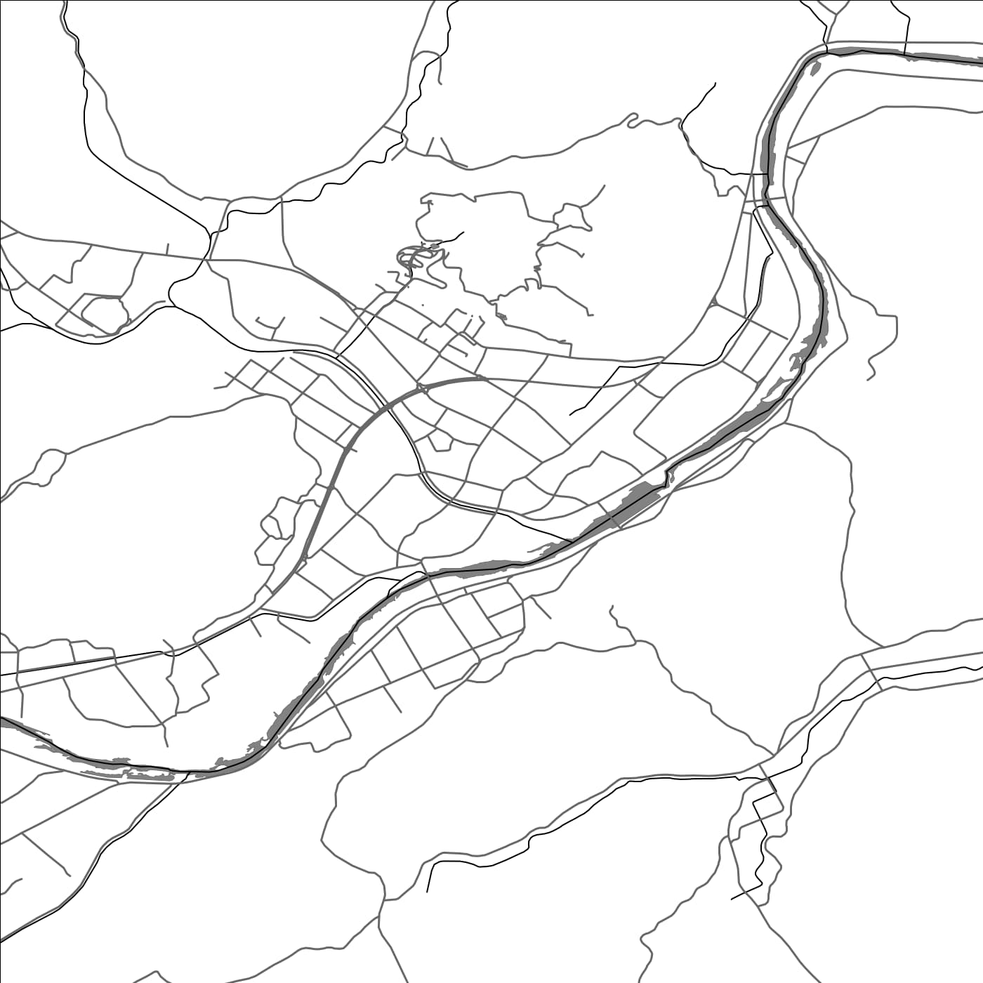 ROAD MAP OF AKITAKATA, JAPAN BY MAPBAKES