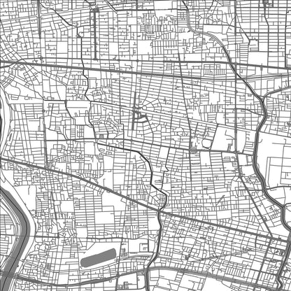 ROAD MAP OF AMAGASAKI, JAPAN BY MAPBAKES
