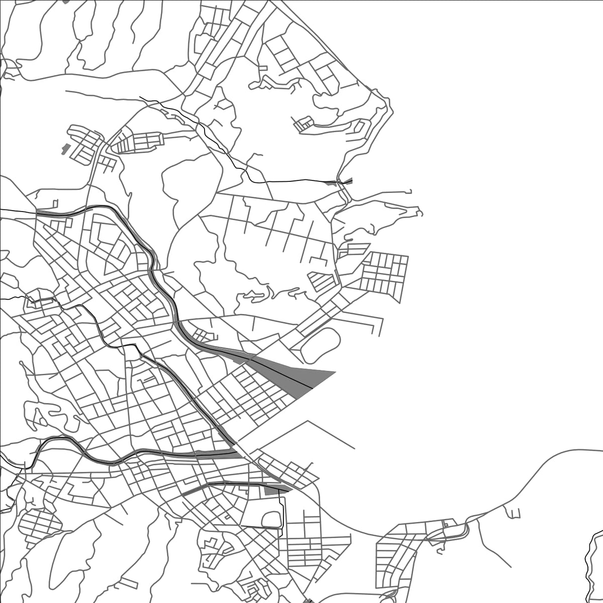 ROAD MAP OF AMAKUSA, JAPAN BY MAPBAKES