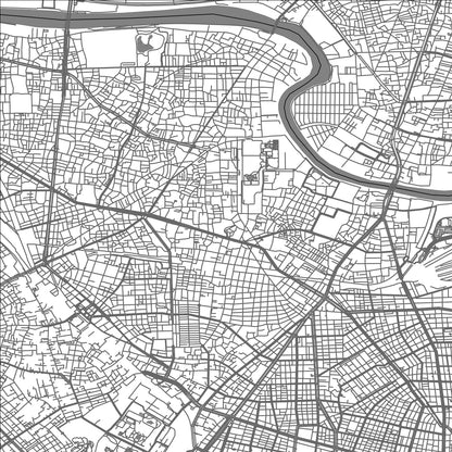 ROAD MAP OF ARAKAWA, JAPAN BY MAPBAKES