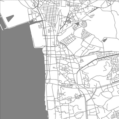 ROAD MAP OF ARAO, JAPAN BY MAPBAKES