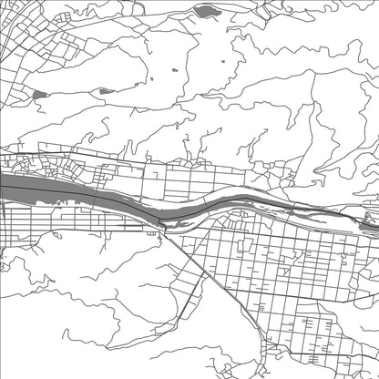 ROAD MAP OF ARIDA, JAPAN BY MAPBAKES