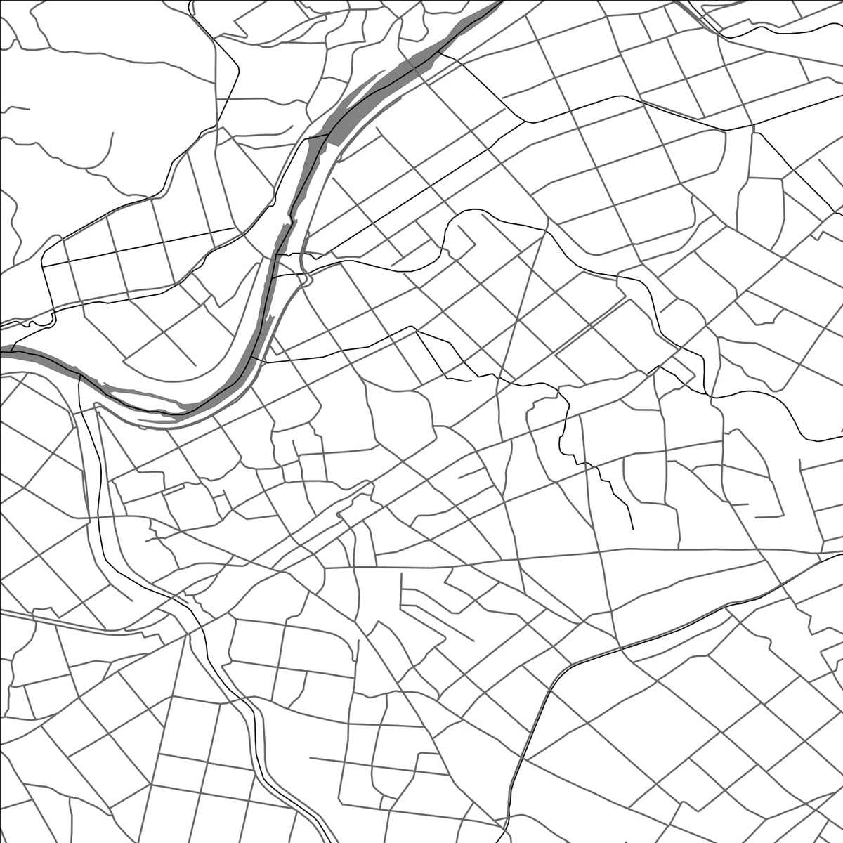 ROAD MAP OF ASAGIRI, JAPAN BY MAPBAKES