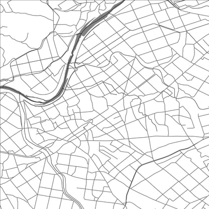ROAD MAP OF ASAGIRI, JAPAN BY MAPBAKES
