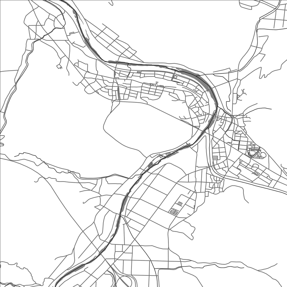 ROAD MAP OF ASAGO, JAPAN BY MAPBAKES