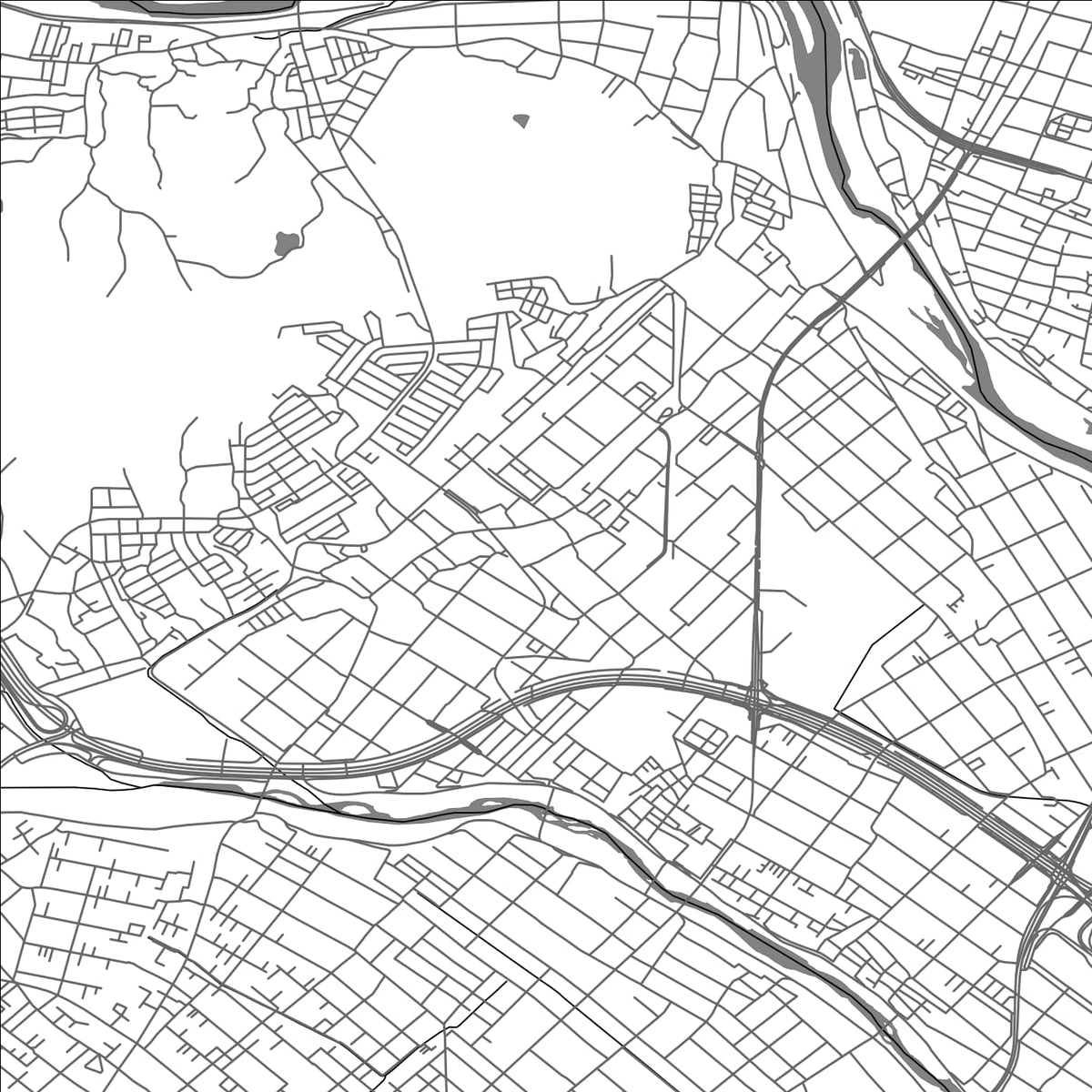 ROAD MAP OF ASAHI MIE, JAPAN BY MAPBAKES