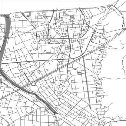 ROAD MAP OF ASAHI TOYAMA, JAPAN BY MAPBAKES