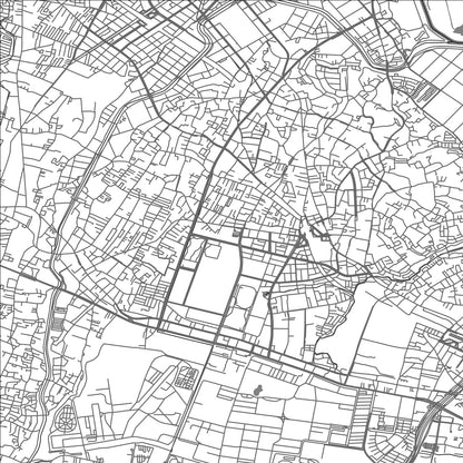 ROAD MAP OF ASAKA, JAPAN BY MAPBAKES