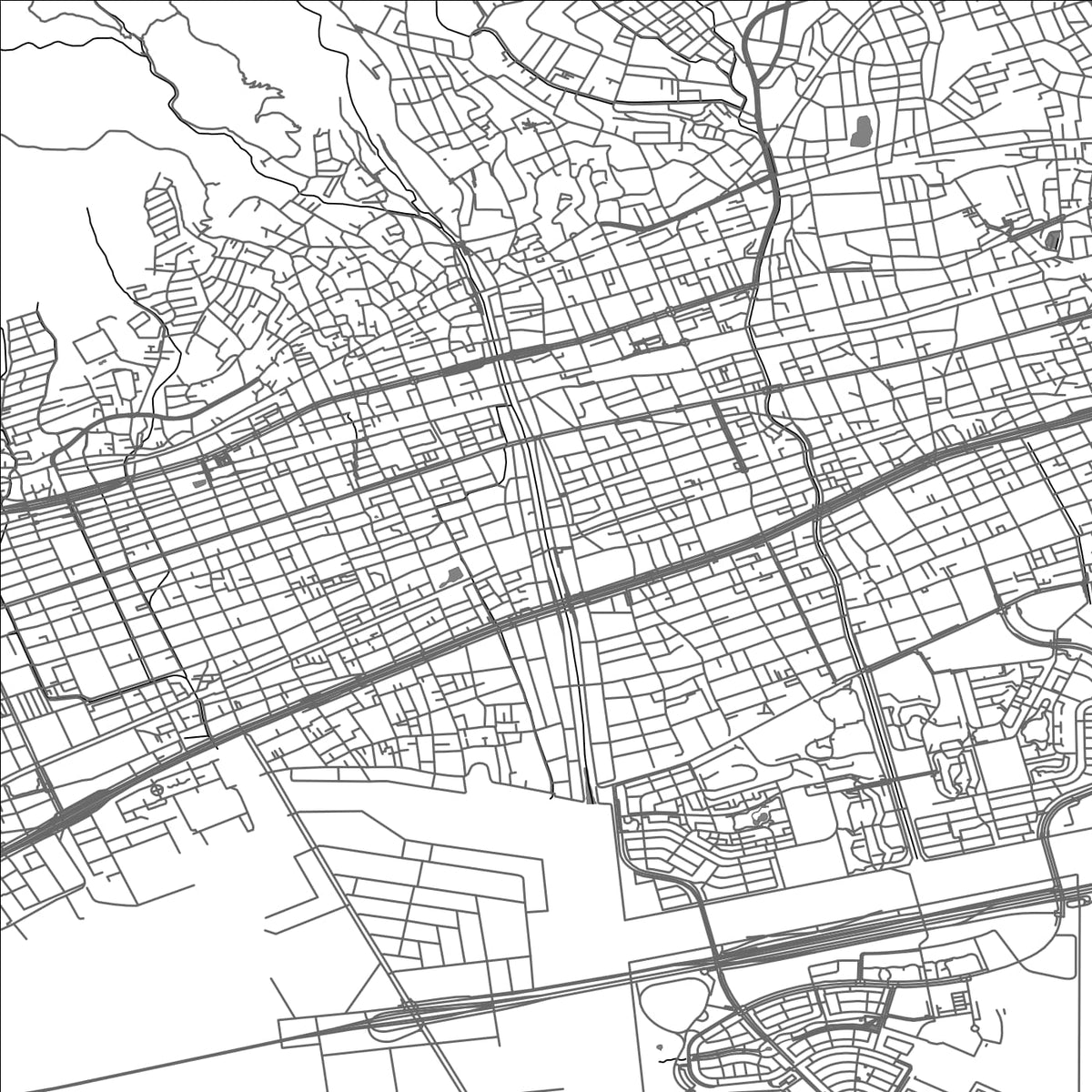 ROAD MAP OF ASHIYA HYOGO, JAPAN BY MAPBAKES