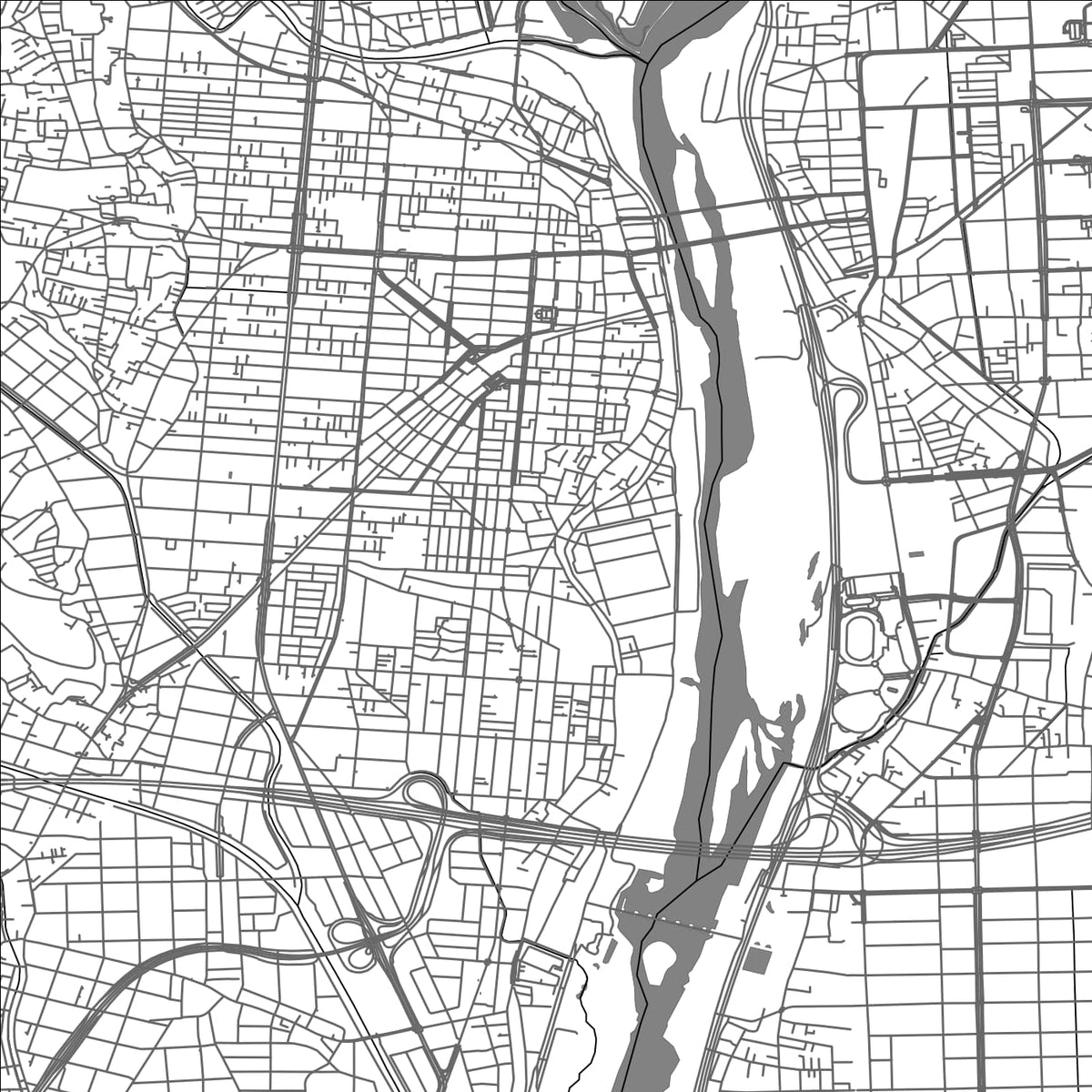 ROAD MAP OF ATSUGI, JAPAN BY MAPBAKES