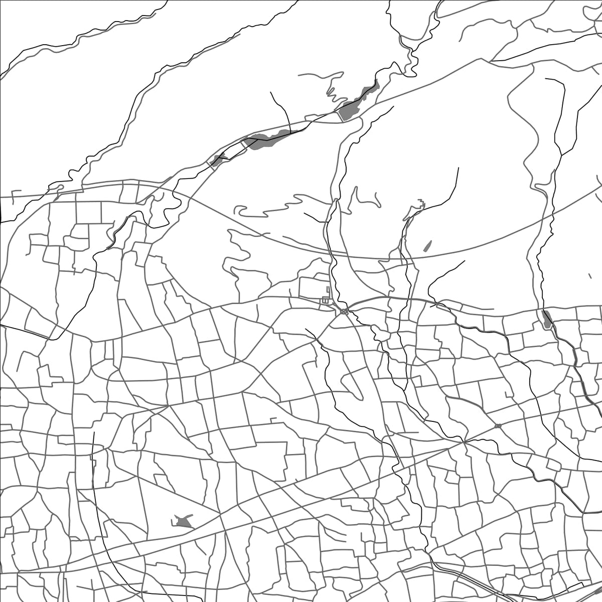 ROAD MAP OF AWA, JAPAN BY MAPBAKES