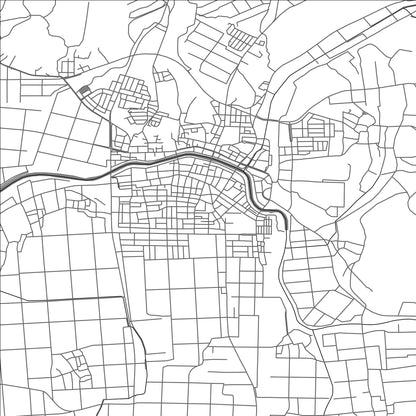 ROAD MAP OF AWARA, JAPAN BY MAPBAKES