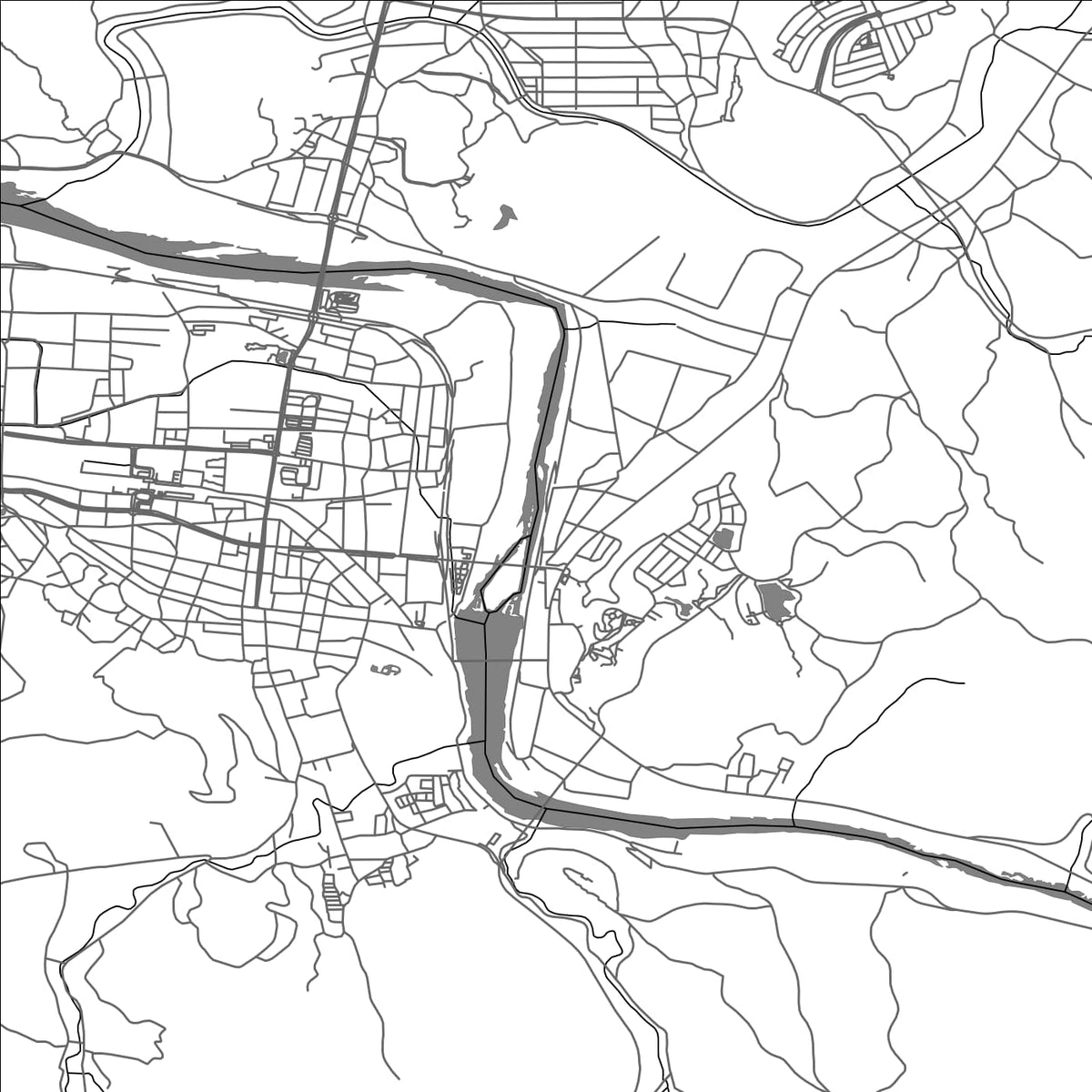 ROAD MAP OF AYABE, JAPAN BY MAPBAKES