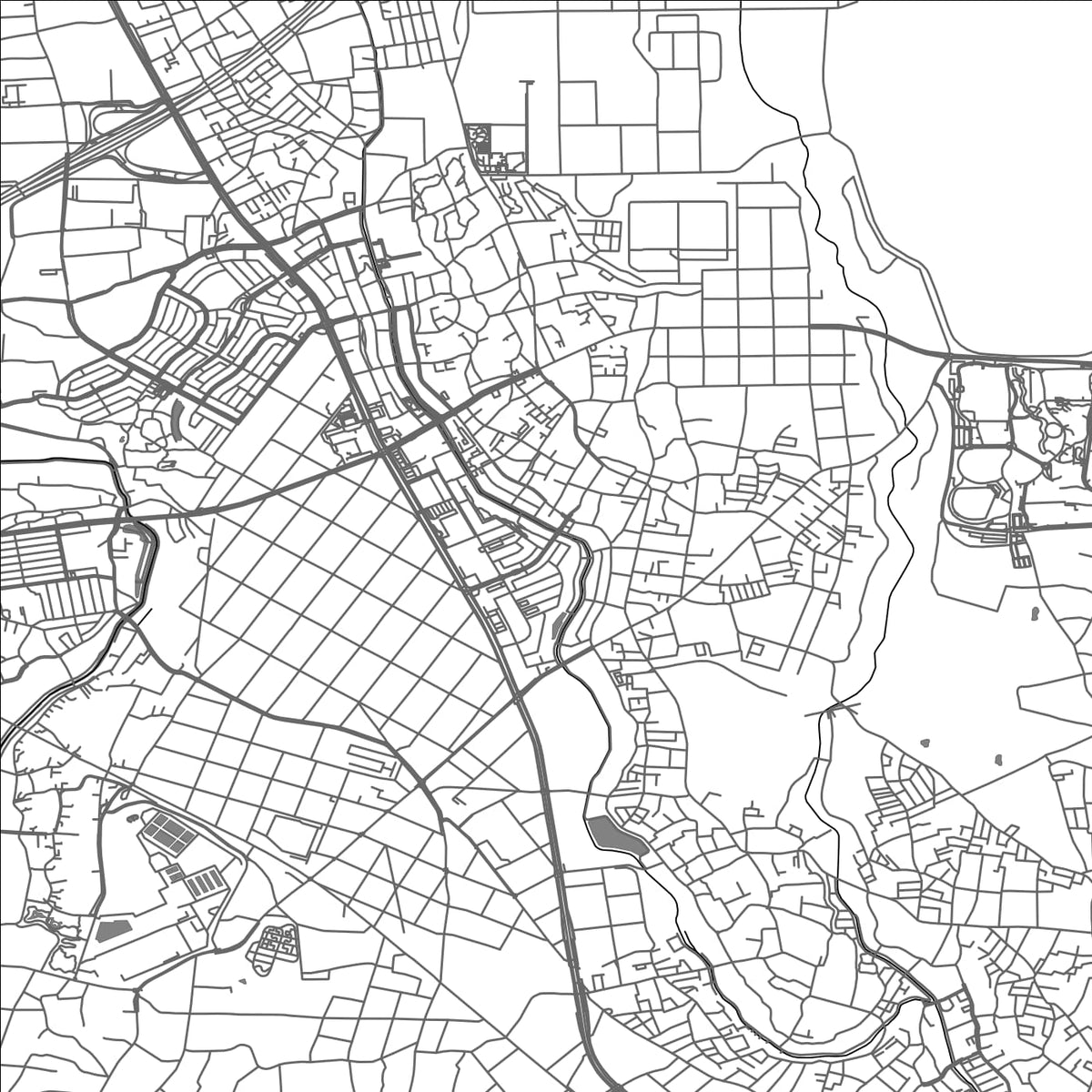 ROAD MAP OF AYASE, JAPAN BY MAPBAKES