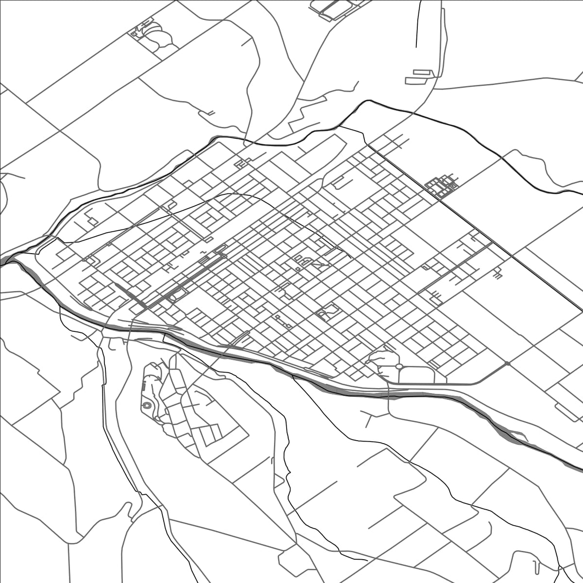 ROAD MAP OF BIEI, JAPAN BY MAPBAKES