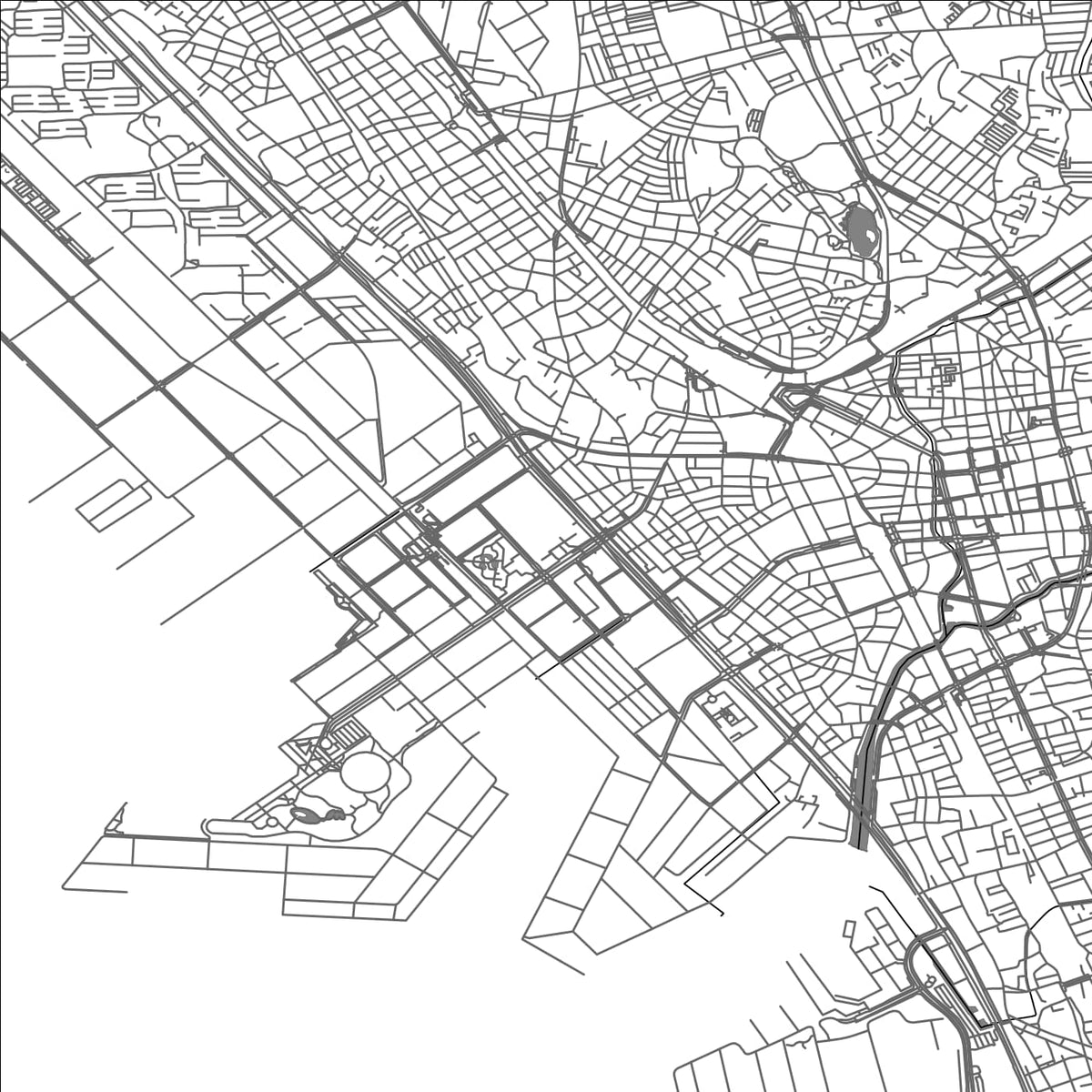 ROAD MAP OF CHIBA, JAPAN BY MAPBAKES