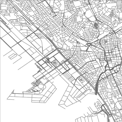 ROAD MAP OF CHIBA, JAPAN BY MAPBAKES