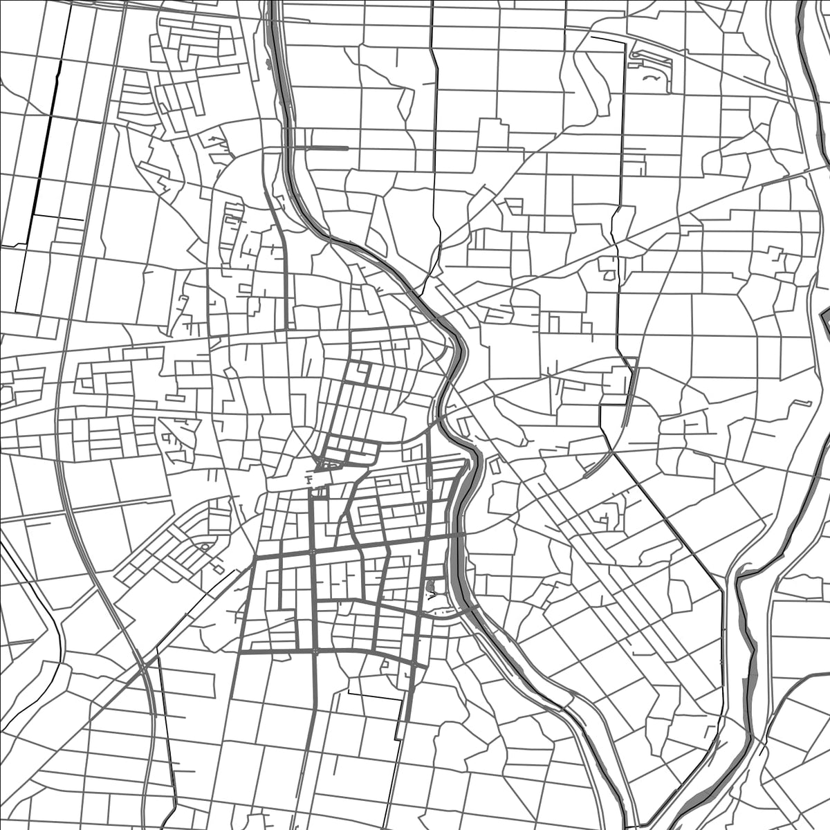 ROAD MAP OF CHIKUSEI, JAPAN BY MAPBAKES