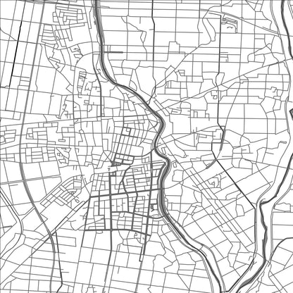 ROAD MAP OF CHIKUSEI, JAPAN BY MAPBAKES
