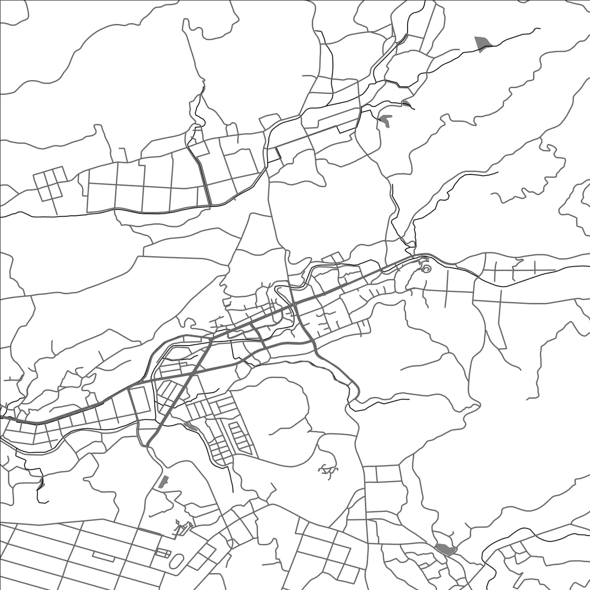 ROAD MAP OF CHIRAN, JAPAN BY MAPBAKES