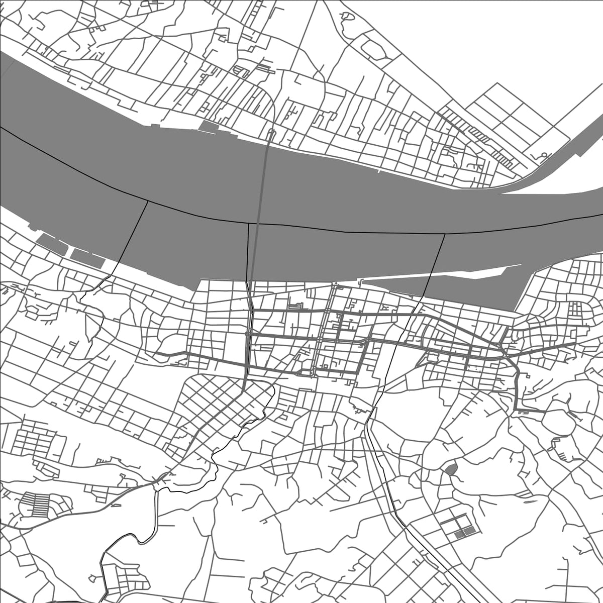 ROAD MAP OF CHOSHI, JAPAN BY MAPBAKES