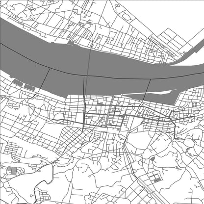 ROAD MAP OF CHOSHI, JAPAN BY MAPBAKES