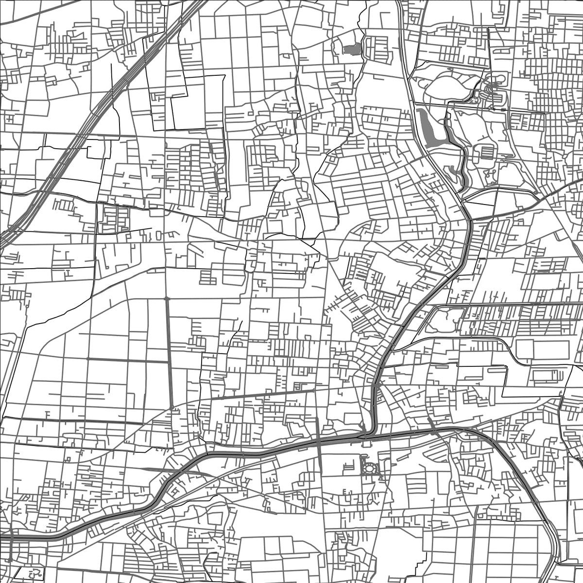 ROAD MAP OF DAITO, JAPAN BY MAPBAKES