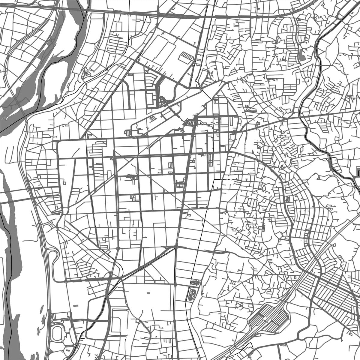 ROAD MAP OF EBINA, JAPAN BY MAPBAKES