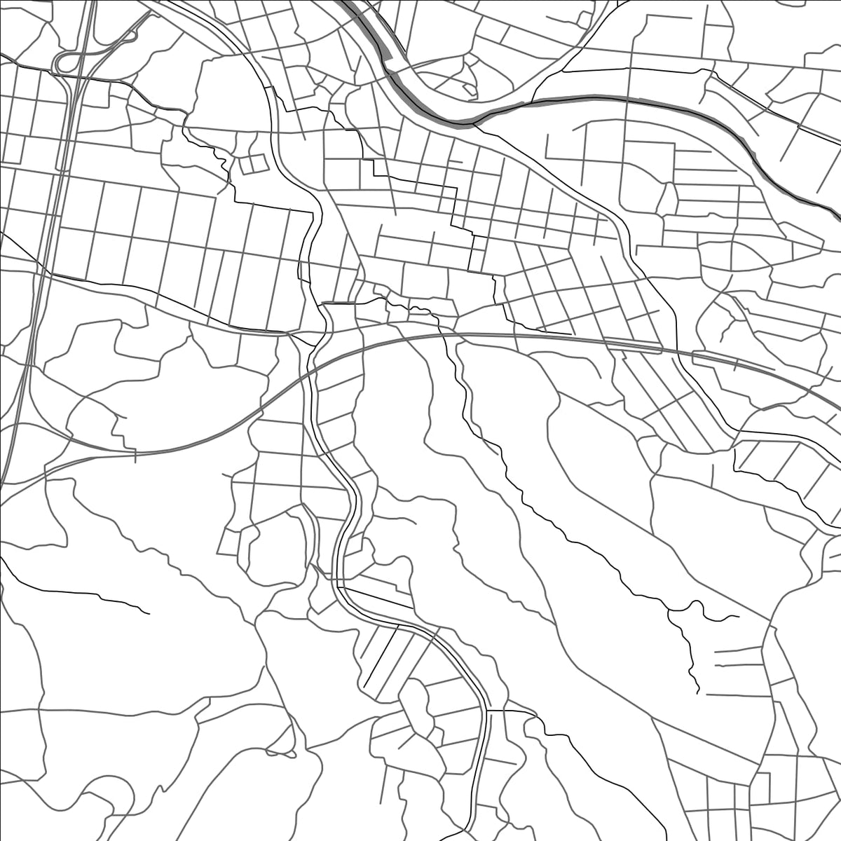 ROAD MAP OF EBINO, JAPAN BY MAPBAKES