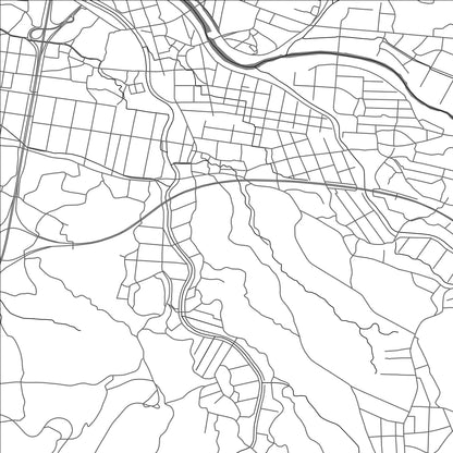 ROAD MAP OF EBINO, JAPAN BY MAPBAKES
