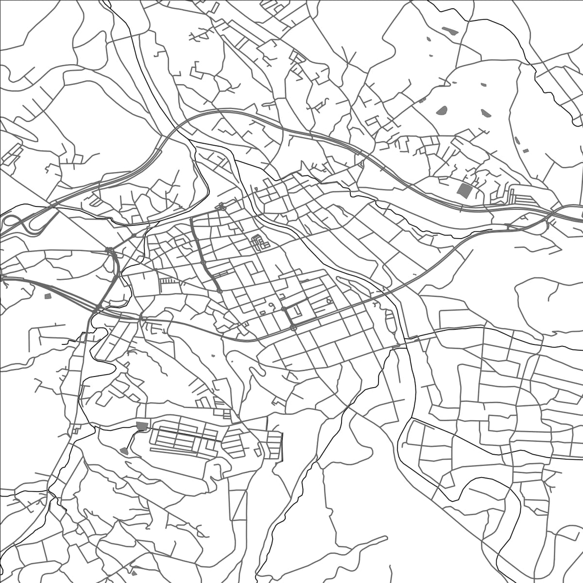 ROAD MAP OF ENA, JAPAN BY MAPBAKES