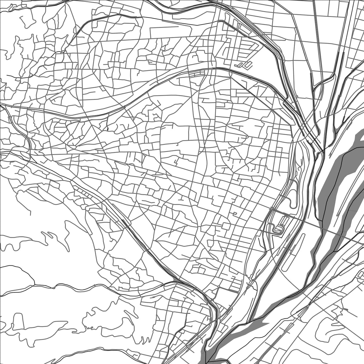 ROAD MAP OF FUJIKAWA, JAPAN BY MAPBAKES