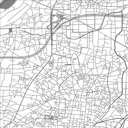 ROAD MAP OF FUJIOKA, JAPAN BY MAPBAKES