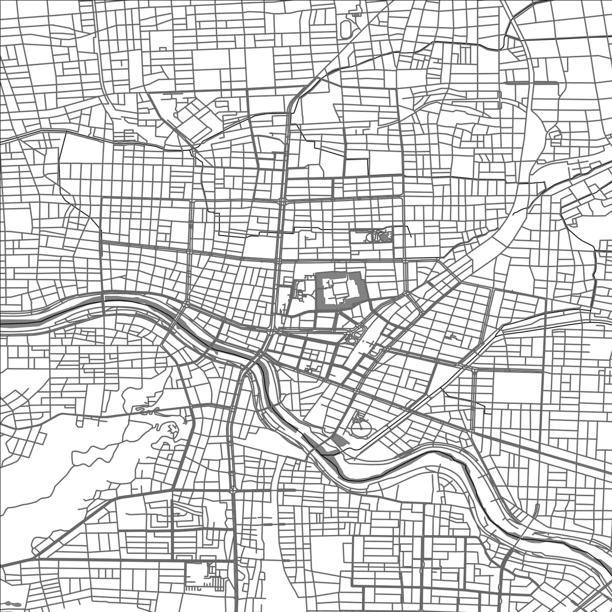 ROAD MAP OF FUKUI, JAPAN BY MAPBAKES