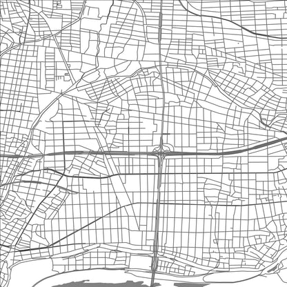ROAD MAP OF GINAN, JAPAN BY MAPBAKES