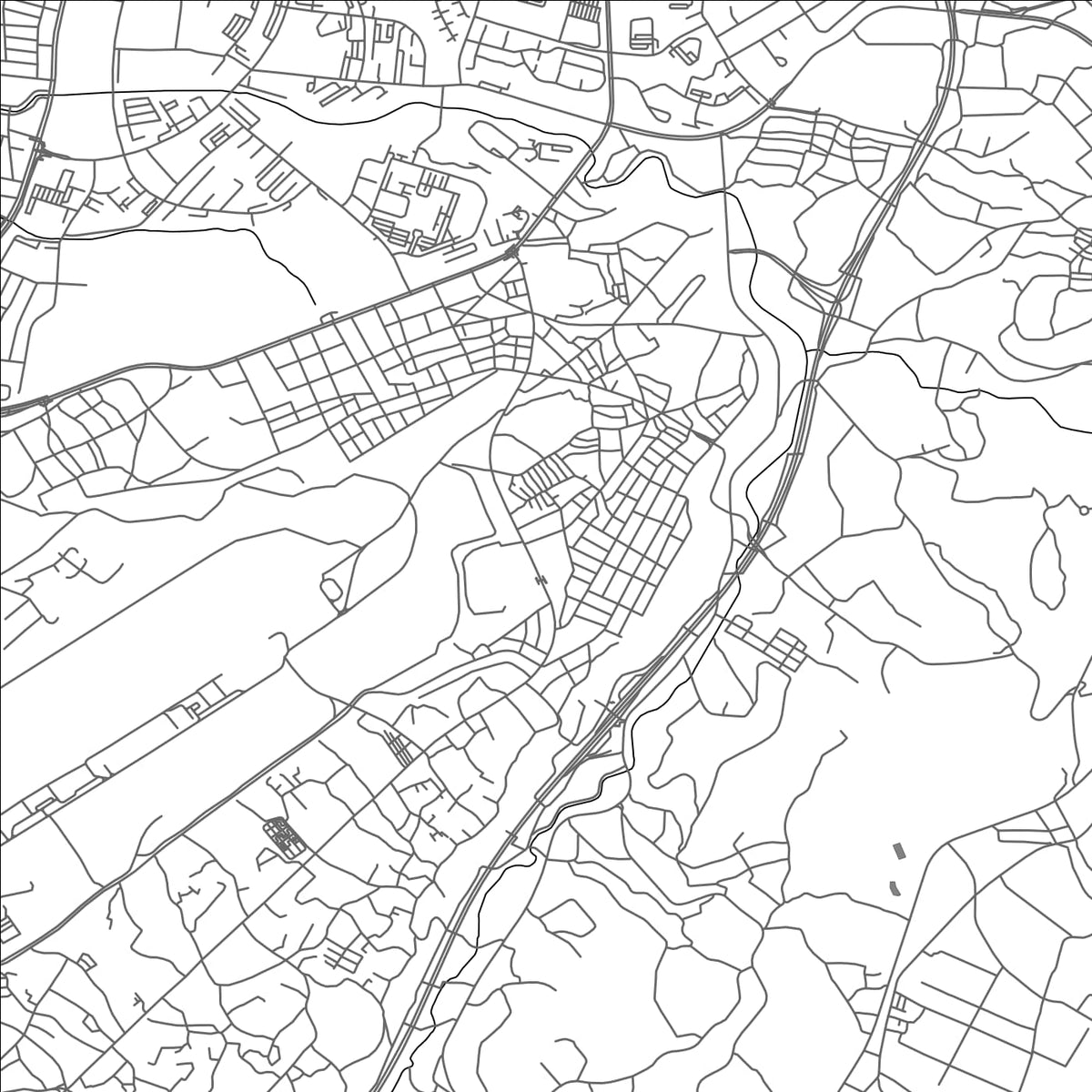 ROAD MAP OF GINOWAN, JAPAN BY MAPBAKES
