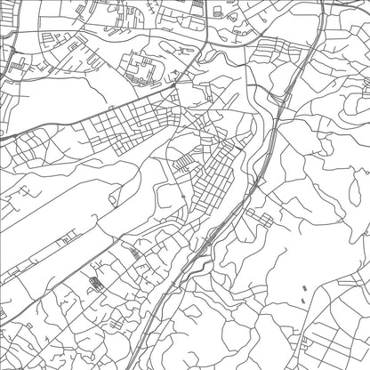 ROAD MAP OF GINOWAN, JAPAN BY MAPBAKES