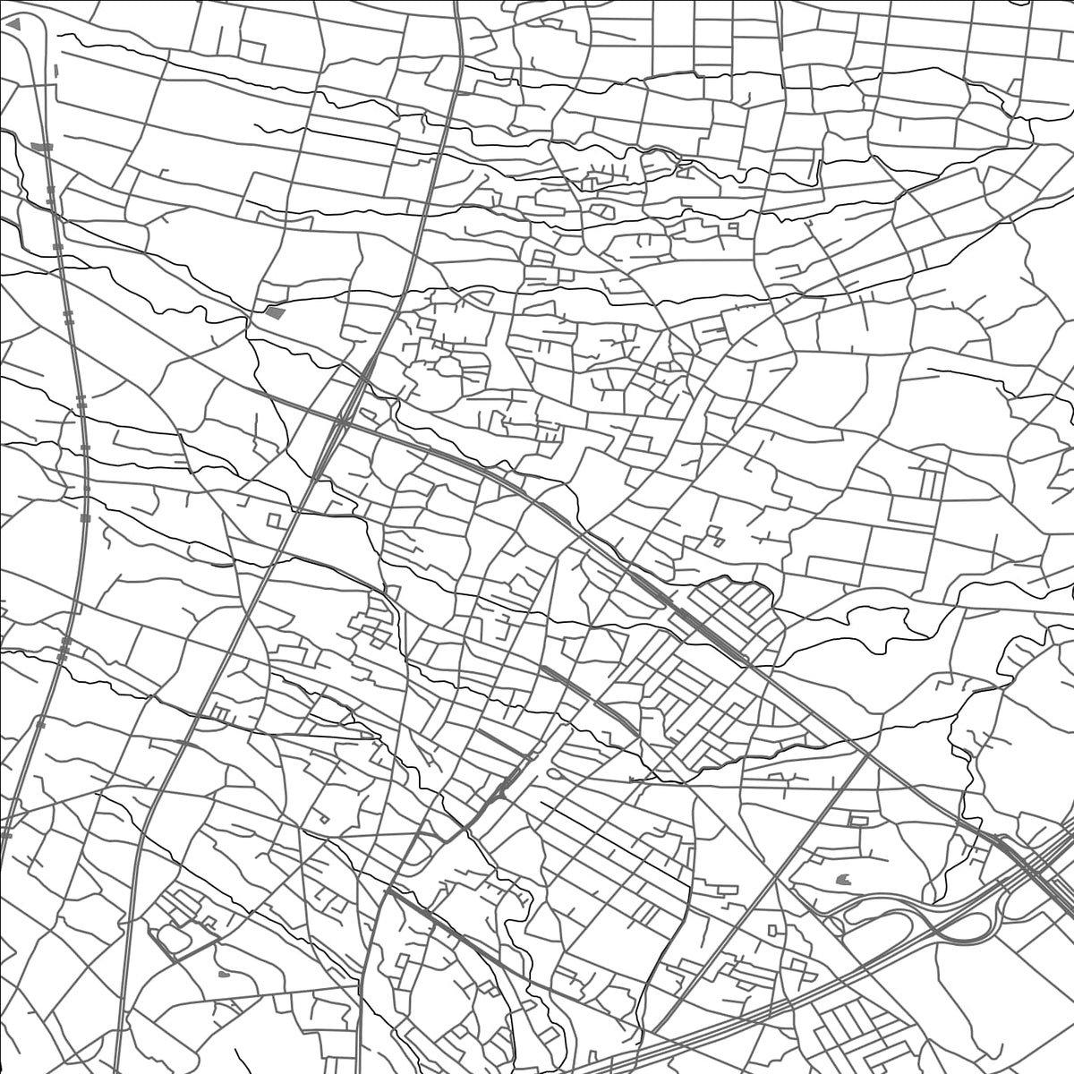 ROAD MAP OF GOTENBA, JAPAN BY MAPBAKES